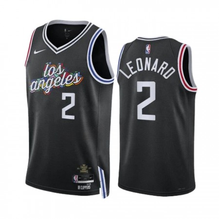 Maillot Homme Los Angeles Clippers Kawhi Leonard 2 2022-23 Nike City Edition Noir Swingman Maillot Homme Los Angeles Clippers Kawhi Leonard 2 2022-23 Nike City Edition Noir Swingman